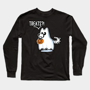 Ghost Dog Cute Ghost Dog Long Sleeve T-Shirt